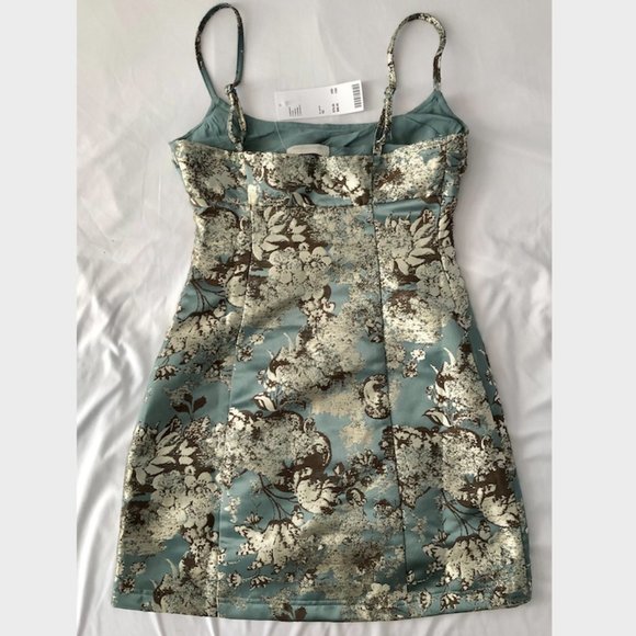 UO Monette Jacquard Mini Dress - Picture 3 of 4